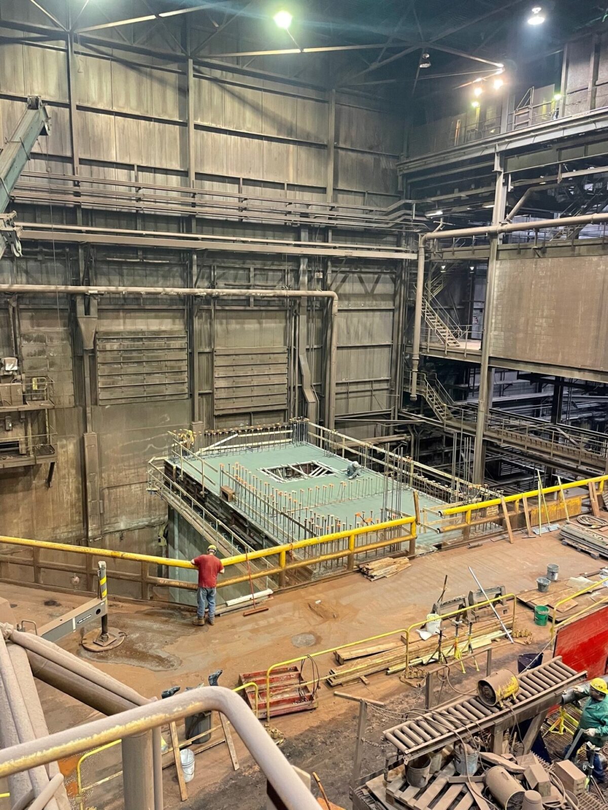 High Pressure Grinding Roll (HPGR) being installed at the Tilden Mine